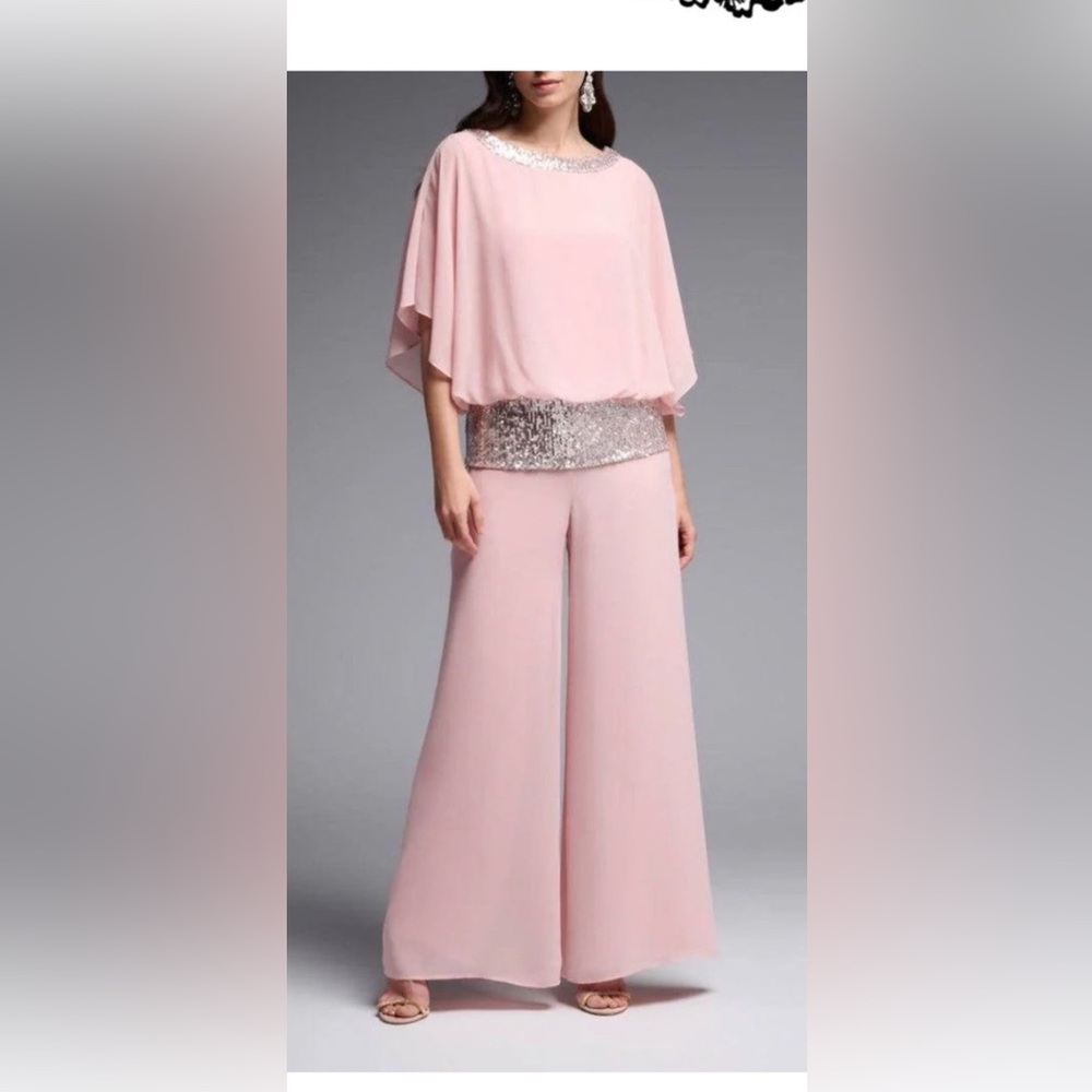 NEW Round Neck two piece dressy pants set.  Available in medium and large.